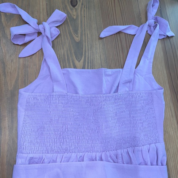 Anrabess Lilac Midi Dress Tie Strap Sleeveless Party Cocktail‎ - Picture 8 of 14